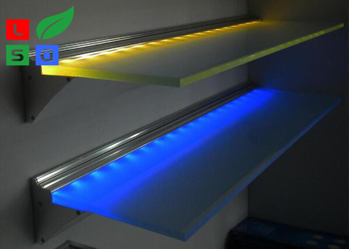 Duvar Montaj Led Duz Panel Isik Ultra Ince 8mm Magaza Ekran Cam Raf Isigi