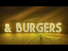 Kahve veya Restoran veya Bar Özel LED Neon İşareti İçerideki Dış Dekorasyon Akrilik DC12V