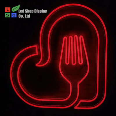 Özel Restoran veya Bar LED Neon İşareti İçeride Dışarıdaki Dekorasyon Akrilik DC12V