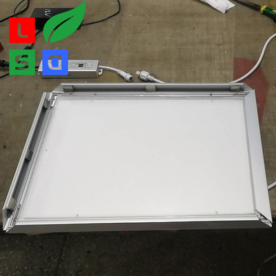 Aluminum DC12V 45mm Depth Advertising LED Outdoor Light Box Customized